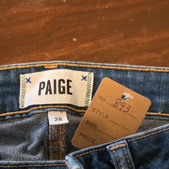 PAIGE Women's Dark Blue Ankle Jeans #893 - Picture 2 of 10